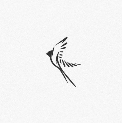 Idées de tatouages ​​de logo d'oiseau d'hirondelle à la mode