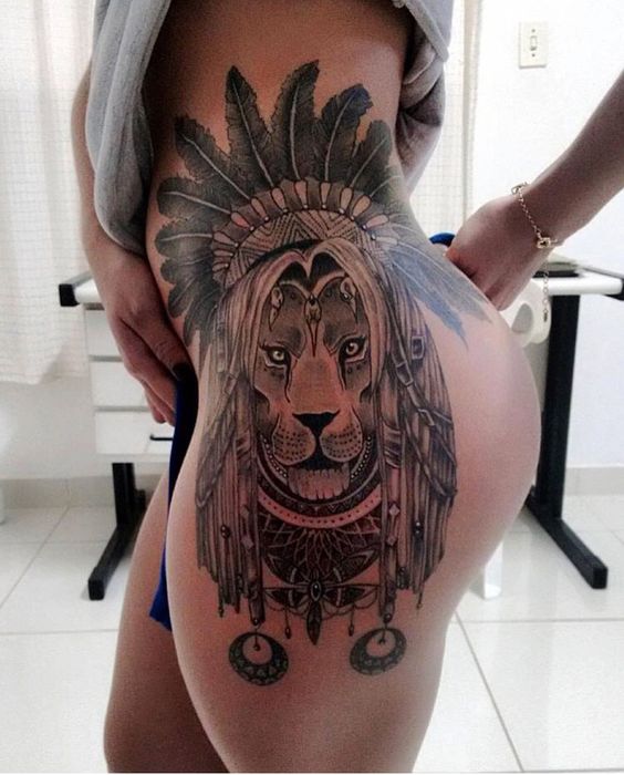 Le meilleur tatouage de lion pour vous et votre roi intérieur de la jungle! Top 151 77