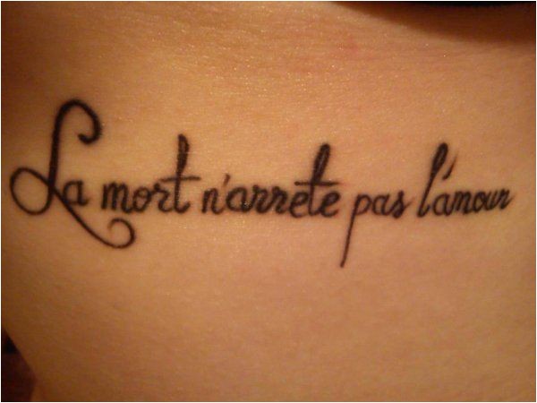 Phrase de tatouage en français Venez découvrir en images notre pile des plus belles déclarations d'amour à tatouer grâce à nos 33 photos