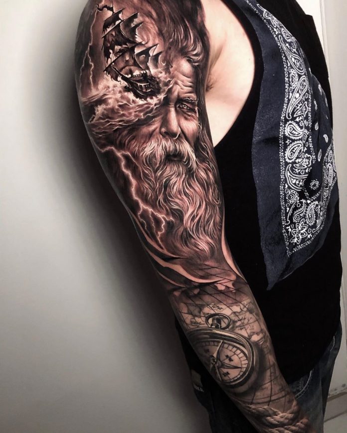12 14-80 tatouages ​​Viking pour hommes